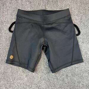 Handful Women’s Black Compression Shorts Size S Made in USA Athletic